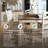 Azil Solid Wood Base Dining Table