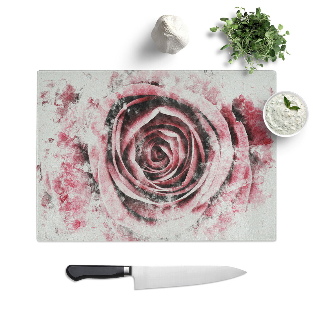 Rose Flower Vol.2 Watercolour Chopping Board