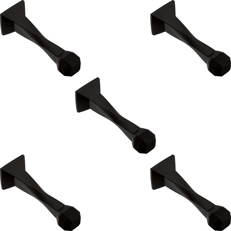 Napier Baseboard Stop, Matte Black