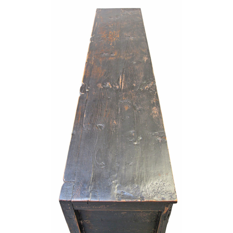 3 Door Black Farmer's Sideboard