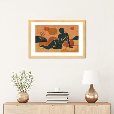 «Woman Resting in the Nature II» par Maximiliano Casal - reproduction d'art