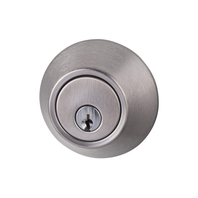 Single Cylinder Deadbolt, Grade 2, Satin Nickel
