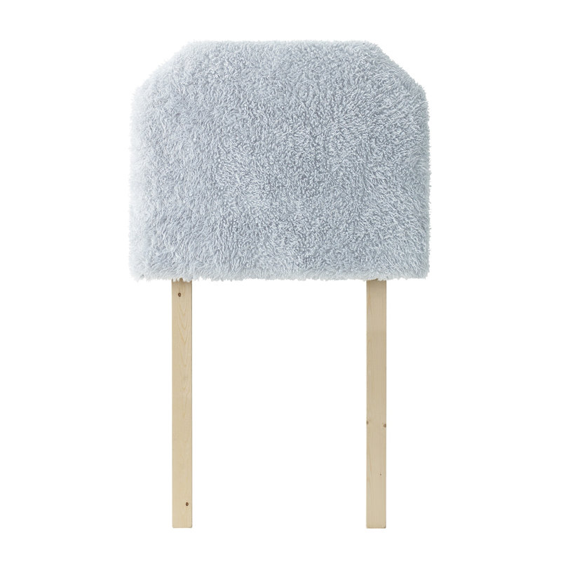 Mo' Frizzle College Headboard With Legs - Plush Thickness Alloy Gray