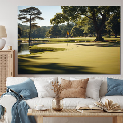 «Golf Putting Green Tranquility IV - Sports», reproductions d'art mural