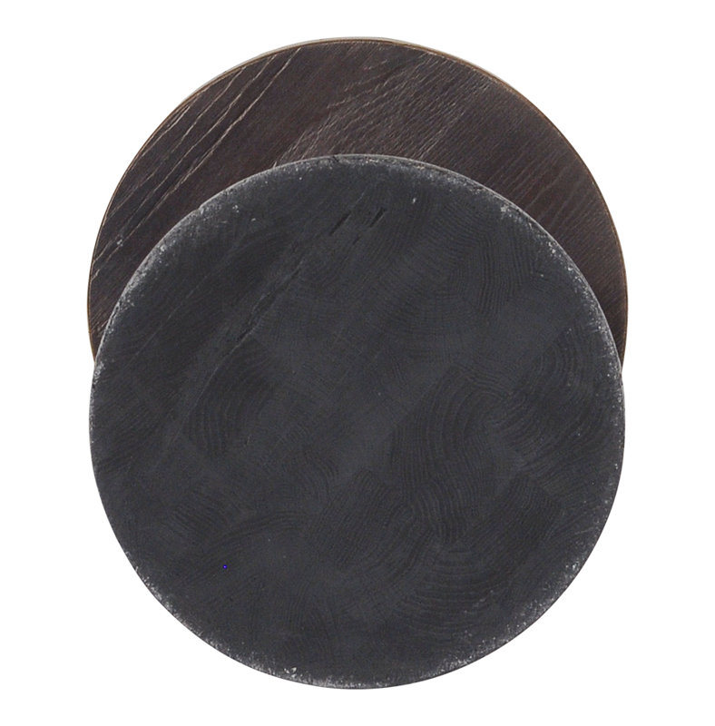 Falgoust Solid Wood End Table, Gray