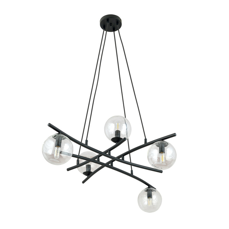 Adaleia 5 - Light Geometric Pendant, Transparent