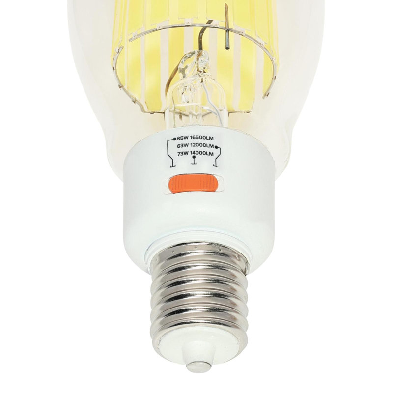 Ampoule DEL à filament élevé 63/73/85 watts sélectionnant la lumière du jour à haute intensité lumineuse DEL37, base EX39 Mogul, paquet de 6