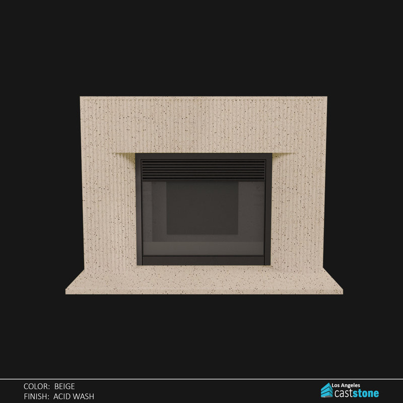 Valencia Fireplace Surround, Beige Acid Wash