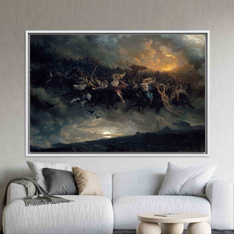 Print on Canvas, 60 cm H x 90 cm W, Framed Print without Mat, White