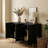 57" Wood Sideboard Console Table Entryway Table with Cabinets-2134549714