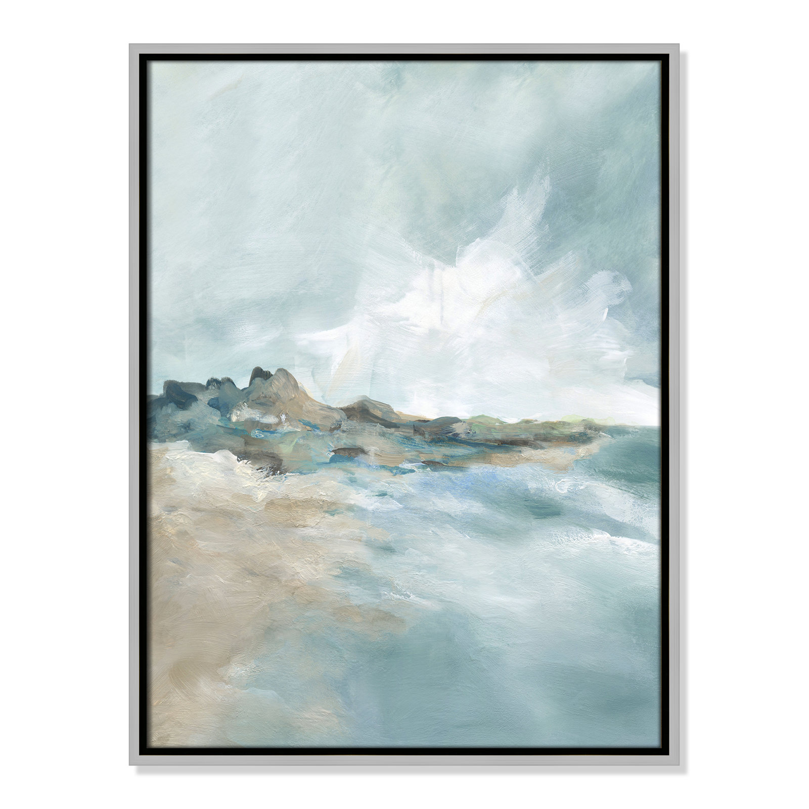 Sandpoint Print by Carol Robinson, Silver, 25.5" H x 19.5" W