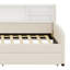 Lit plateforme tapissier avec rangement et tiroirs