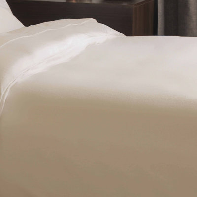 Plain Dye Brushed Cotton Flannelette Solid Colour Duvet Cover