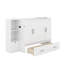 Grand lit escamotable avec tiroirs, tablettes et ports USB-1128245940