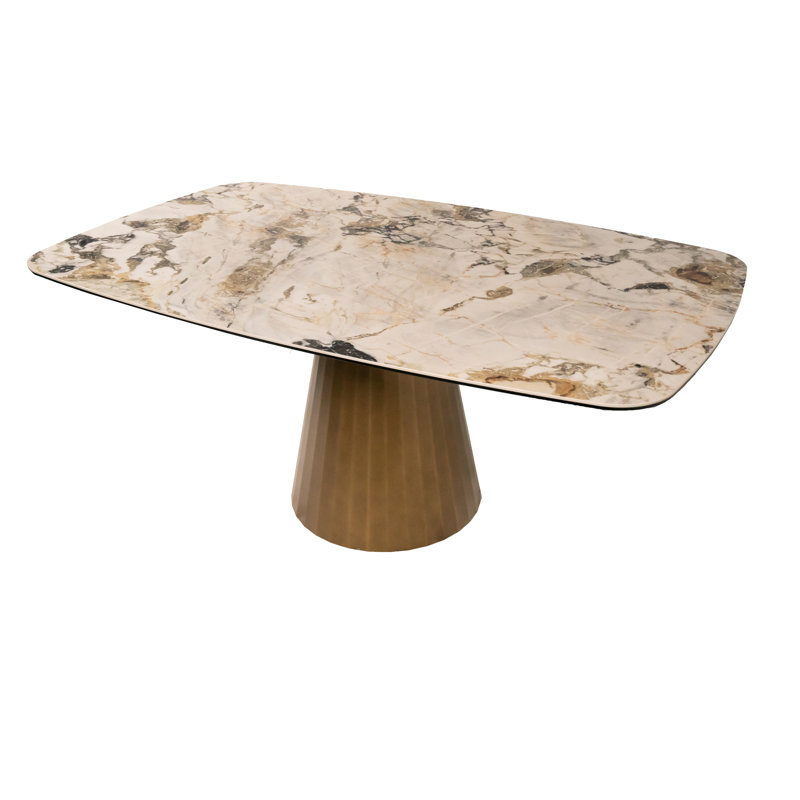 Metal Base Dining Table