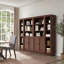 Étagère de rangement multi-profondeur avec portes et étagères à 5 niveaux-1228736475