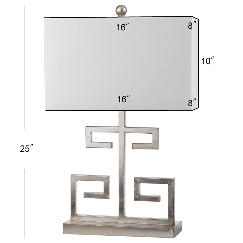 Ensemble de lampes de table 25 po Keya, Argent antique