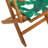 2 - Person Wood Patio Dining Set with Square Table