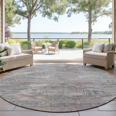 Tapis intérieur / extérieur gris Emalisse 
