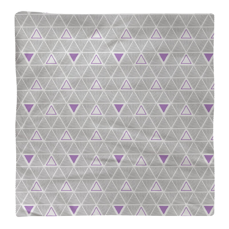 Jordao Cotton Abstract Square Napkin, Violet Accent, 0.1" H x 22" W x 22" D