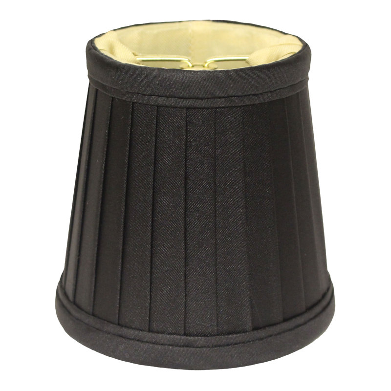 Abat-jour tambour en soie 3,5 po H, H 3,5 po x l 3,5 po x P 3,5 po, Huître