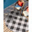 Tapis intérieur / extérieur noir et blanc Borrego-4979435