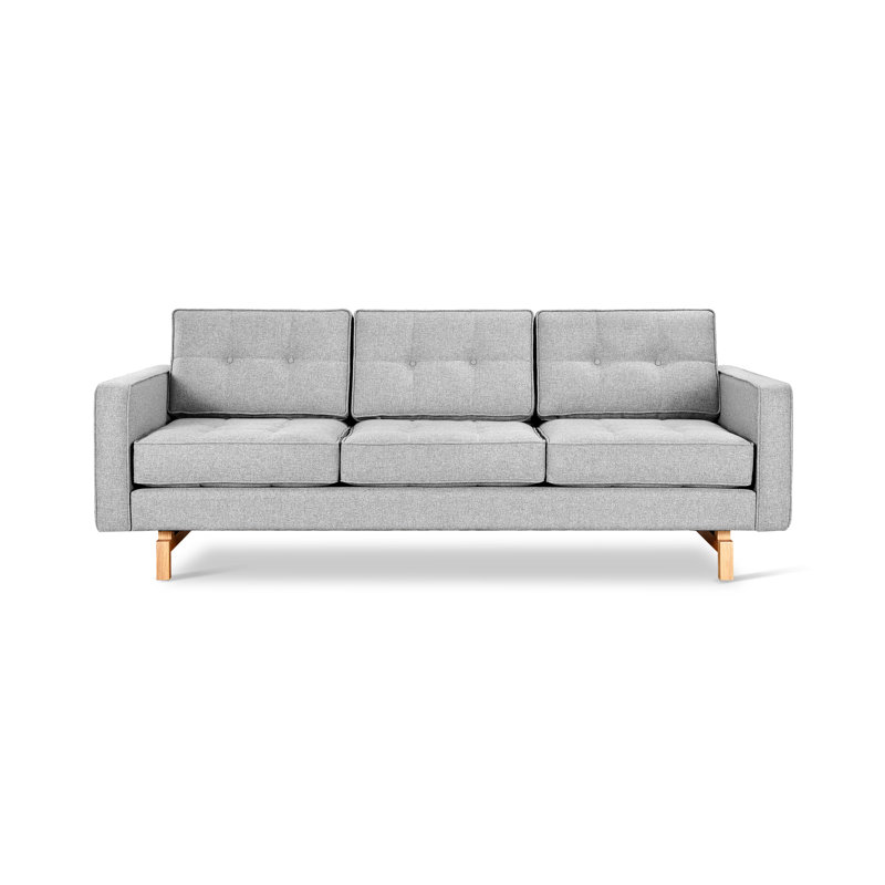 Jane 2 Sofa, Bayview Silver Performance Twill, Ash Natural