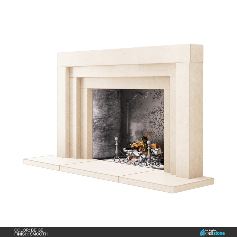 Pourtour de foyer Contempo, Beige lisse
