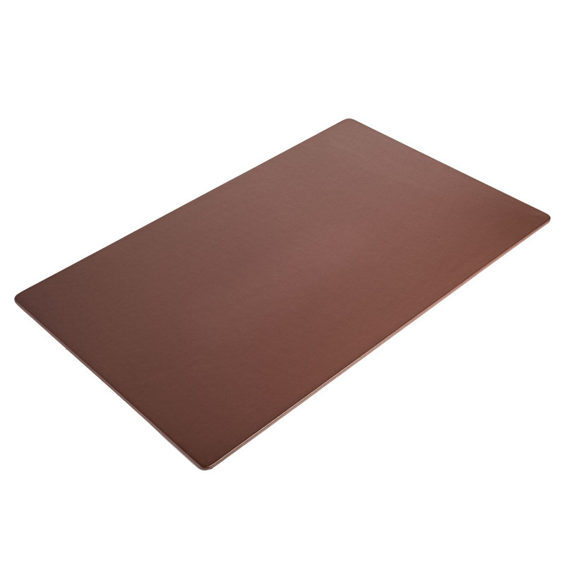 Faux Leather Desk Pad, 0.25" H x 19" W x 30" D
