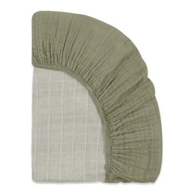 Matcha Muslin Mini Crib Sheet