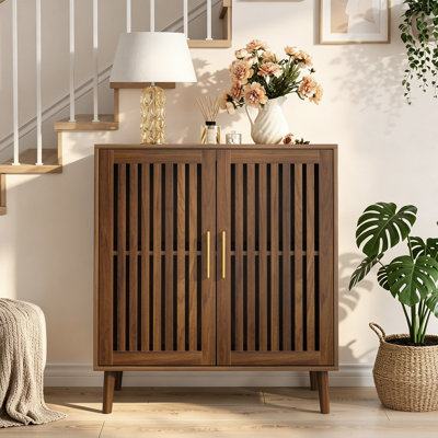 Buffet avec rangement en noyer 31,5 po