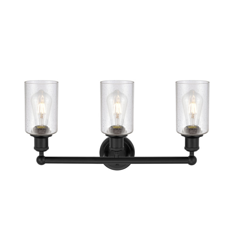 Caldello 3 - Light Dimmable Vanity Light, Matte Black, Seedy
