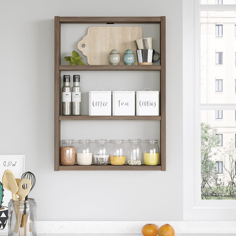 Wall Shelf, Brun foncé