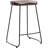 Korella Solid Wood 24" Bar Stool with Metal Frame-505747127