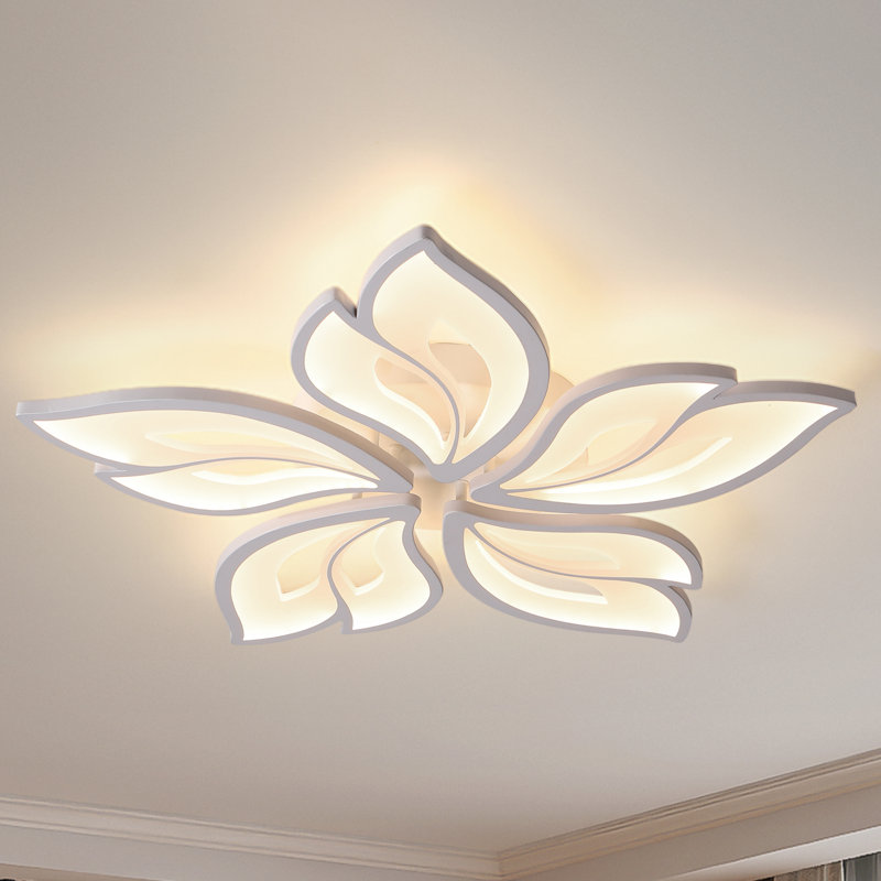 Angstrom 5 - Light 23.6” Acrylic LED Flush Mount, White