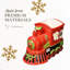 Moteur de train d'arbre de Noël Spode, plat à moteur de train de 9,75 pouces pour bonbons, noix, fruits séchés - bol de Noël en faïence fine - vaisselle de Noël classique et présentoir de manteau de cheminée festif