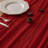 2Pcs Red Cheesecloth Table Runner 120 Inches for Party Home Décor