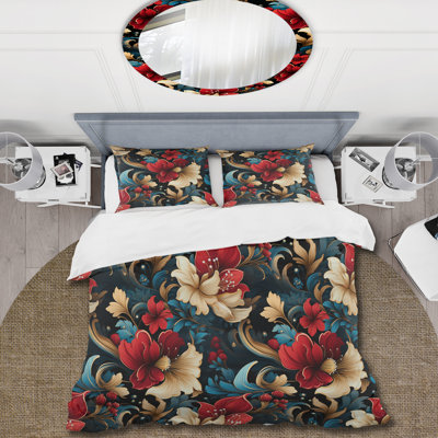 Mayford Vintage Elegance Paisley Pattern I - Paisley Duvet Cover Set - Microfiber Polyester
