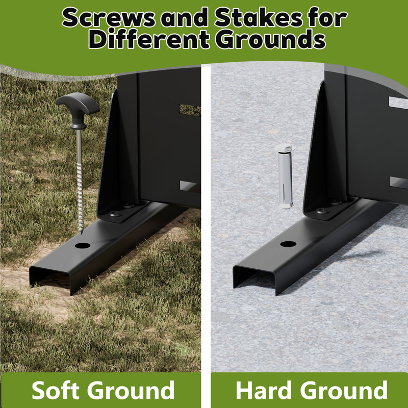 6 ft. H x 4 ft. W Metal Privacy Screen Set Of 2