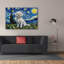  «Maltese Starry Night» par Rich Monet, art mural sur toile, 60 po x 40 po-130694972