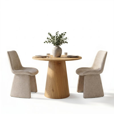 Ensemble de table de salle à manger 3 pièces pour 2 personnes avec chaises rembourrées Blanchard