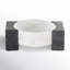 Cole And Grey Marble Round Geometric Tray With Black Rectangular Blocks-580377491