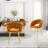 Modern Velvet-Upholstered Kitchen Dining Chairs With A Chic Ball Design Accent Chairs For Dining Room & Kitchen-941061128-941061143-941061136