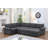 Nazlije Upholstered Pull-Out Sleeper Sectional Chaise with Storage-501392145