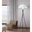 Luminaire trépied à abat-jour en tissu