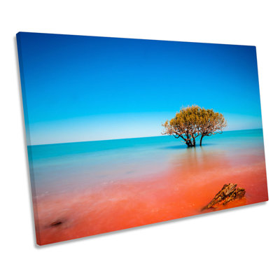 Seascape Tree Australia - Wrapped Canvas Print