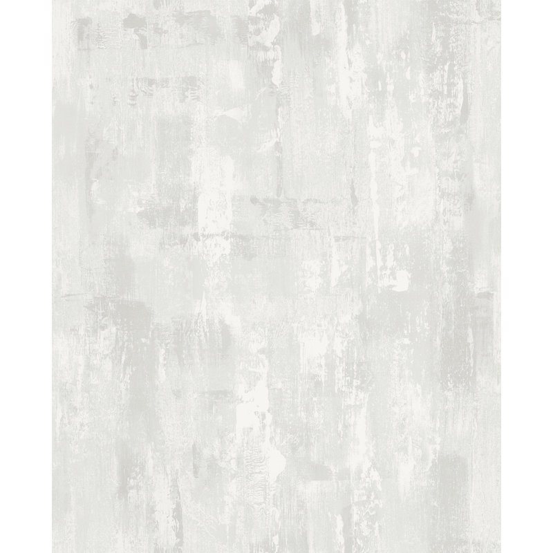 Abstract Metallic Wallpaper Roll, White