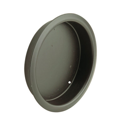 Closet Door Finger Pull, 2-1/8 in., Classic Bronze Finish (2 Pack)