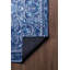 Tapis décoratif bleu à motif tissé rétro-1800623817