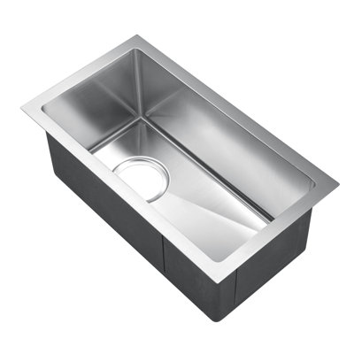 Paule 20 " L Undermount Single Bowl Stainless Steel Kitchen Sink